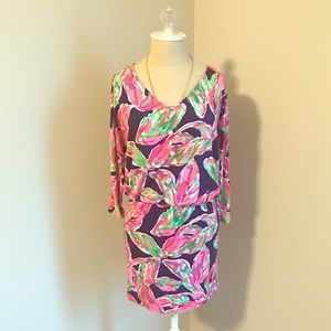 Lilly Pulitzer Pink and Green Mini Dress